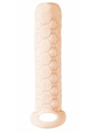 Телесный фаллоудлинитель Homme Long - 13,5 см. - Lola Games - в Петрозаводске купить с доставкой