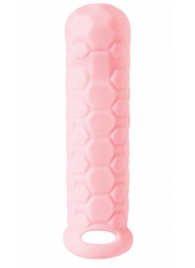 Розовый фаллоудлинитель Homme Long - 15,5 см. - Lola Games - в Петрозаводске купить с доставкой