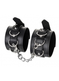 Черные оковы Anonymo из искусственной кожи - ToyFa - купить с доставкой в Петрозаводске