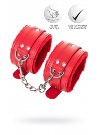 Красные оковы Anonymo из искусственной кожи - ToyFa - купить с доставкой в Петрозаводске
