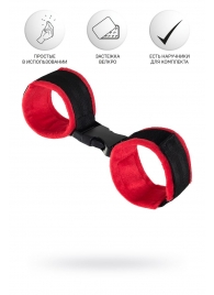 Красно-черные велюровые оковы Anonymo - ToyFa - купить с доставкой в Петрозаводске