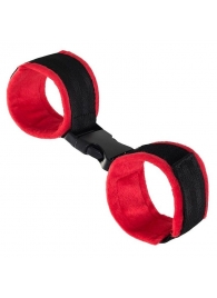 Красно-черные велюровые оковы Anonymo - ToyFa - купить с доставкой в Петрозаводске