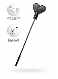 Черный стек со шлепком в форме сердца Anonymo - 35 см. - ToyFa - купить с доставкой в Петрозаводске