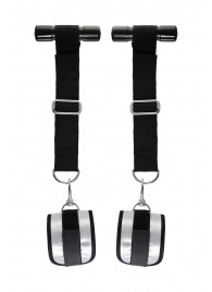 Черно-серебристые фиксаторы для рук на дверь Anonymo - ToyFa - купить с доставкой в Петрозаводске