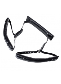 Черные кожаные стропы для фиксации Anonymo - ToyFa - купить с доставкой в Петрозаводске