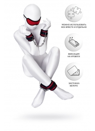 Красно-черный бондажный набор Anonymo - ToyFa - купить с доставкой в Петрозаводске