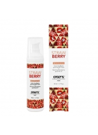 Разогревающее массажное масло  с ароматом клубники Gourmet Strawberry - 50 мл. - Exsens - купить с доставкой в Петрозаводске