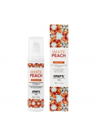 Разогревающее массажное масло Gourmet White Peach Organic с органическими ингредиентами - 50 мл. - Exsens - купить с доставкой в Петрозаводске