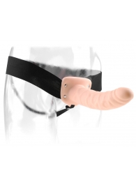 Полый страпон 8  Hollow Strap-On телесного цвета - 19 см. - Pipedream - купить с доставкой в Петрозаводске