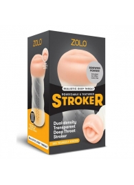 Мастурбатор-ротик ZOLO DEEP THROAT - Zolo - в Петрозаводске купить с доставкой