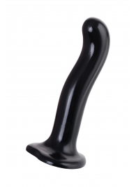 Черный стимулятор для пар P G-Spot Dildo Size M - 18 см. - Strap-on-me - в Петрозаводске купить с доставкой