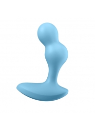 Голубой анальный вибростимулятор Deep Driver - 11,2 см. - Satisfyer - в Петрозаводске купить с доставкой