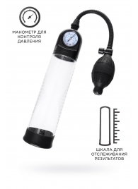 Прозрачная механическая помпа Roald с манометром - Sexus - в Петрозаводске купить с доставкой