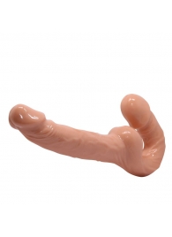 Телесный безремневой страпон Ultra Passionate Harness - Baile - купить с доставкой в Петрозаводске