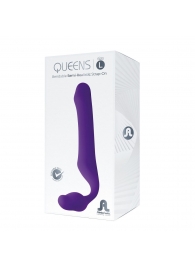 Фиолетовый безремневой страпон Queens L - Adrien Lastic - купить с доставкой в Петрозаводске