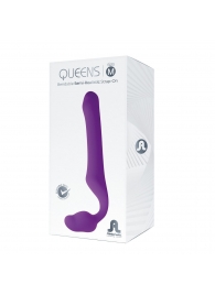 Лиловый безремневой страпон Queens M - Adrien Lastic - купить с доставкой в Петрозаводске