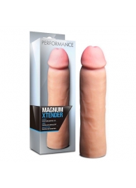 Телесная фаллическая насадка на пенис Magnum Xtender - 23 см. - Blush Novelties - в Петрозаводске купить с доставкой