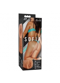 Мастурбатор-вагина цвета карамели Sofia с вибрацией - Blush Novelties - в Петрозаводске купить с доставкой
