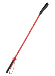 Красно-черный гладкий стек - 71 см. - Fetish Tentation - купить с доставкой в Петрозаводске