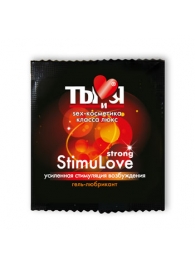 Разогревающий гель-лубрикант Stimulove Strong в одноразовой упаковке - 4 гр. - Биоритм - купить с доставкой в Петрозаводске
