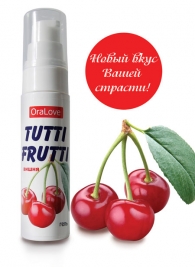 Гель-смазка Tutti-frutti с вишнёвым вкусом - 30 гр. - Биоритм - купить с доставкой в Петрозаводске