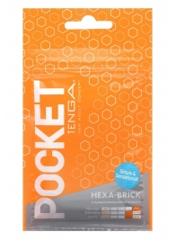 Карманный мастурбатор HEXA-BRICK - Tenga - в Петрозаводске купить с доставкой