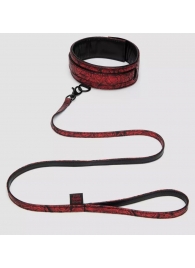 Стильный ошейник с поводком Reversible Faux Leather Collar and Lead - Fifty Shades of Grey - купить с доставкой в Петрозаводске