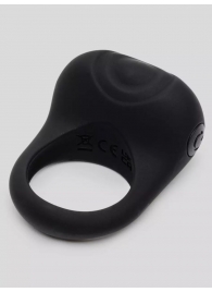 Черное эрекционное виброкольцо Sensation Rechargeable Vibrating Love Ring - Fifty Shades of Grey - в Петрозаводске купить с доставкой