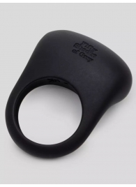 Черное эрекционное виброкольцо Sensation Rechargeable Vibrating Love Ring - Fifty Shades of Grey - в Петрозаводске купить с доставкой