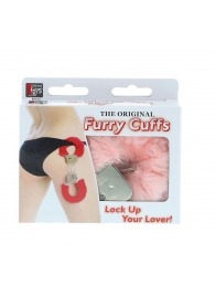 Металлические наручники с розовой меховой опушкой METAL HANDCUFF WITH PLUSH PINK - Dream Toys - купить с доставкой в Петрозаводске