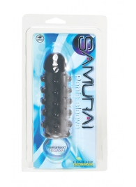 Дымчатая стимулирующая насадка с закрытой головкой SAMURAI PENIS SLEEVE BLACK - 14,5 см. - NMC - в Петрозаводске купить с доставкой