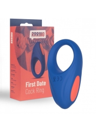 Синее эрекционное кольцо RRRING First Date Cock Ring - FeelzToys - в Петрозаводске купить с доставкой