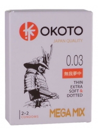 Набор из 4 презервативов OKOTO MegaMIX - Sitabella - купить с доставкой в Петрозаводске