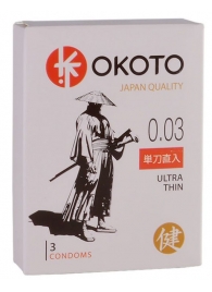 Ультратонкие презервативы OKOTO Ultra Thin - 3 шт. - Sitabella - купить с доставкой в Петрозаводске