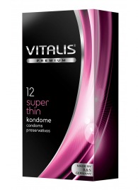 Ультратонкие презервативы VITALIS PREMIUM super thin - 12 шт. - Vitalis - купить с доставкой в Петрозаводске