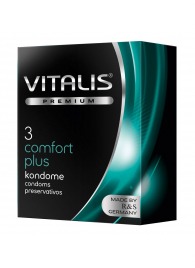 Контурные презервативы VITALIS PREMIUM comfort plus - 3 шт. - Vitalis - купить с доставкой в Петрозаводске