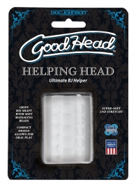 Прозрачный мастурбатор HELPING HEAD - Doc Johnson - в Петрозаводске купить с доставкой