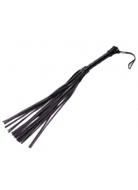 Чёрная кожаная плеть - 65 см. - Sitabella - купить с доставкой в Петрозаводске