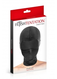 Сплошная маска-шлем с имитацией повязки для глаз - Fetish Tentation - купить с доставкой в Петрозаводске