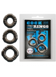 Набор из 3 эластичных дымчатых эрекционных колец - Baile - в Петрозаводске купить с доставкой