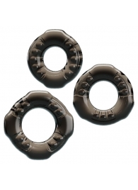 Набор из 3 эластичных дымчатых эрекционных колец - Baile - в Петрозаводске купить с доставкой