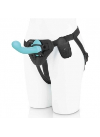 Голубая изогнутая насадка 6in Remote Control Ripple P-Spot G-Spot на черных трусиках - 16 см. - Pegasus - купить с доставкой в Петрозаводске