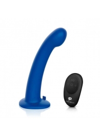 Синяя насадка Remote Control P-Spot G-Spot с черными трусиками - 20 см. - Pegasus - купить с доставкой в Петрозаводске