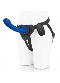 Синяя насадка Remote Control P-Spot G-Spot с черными трусиками - 20 см. - Pegasus - купить с доставкой в Петрозаводске