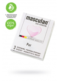 Супертонкие презервативы Masculan Pur - 3 шт. - Masculan - купить с доставкой в Петрозаводске