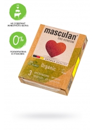Экологически чистые презервативы Masculan Organic - 3 шт. - Masculan - купить с доставкой в Петрозаводске