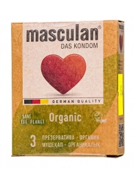 Экологически чистые презервативы Masculan Organic - 3 шт. - Masculan - купить с доставкой в Петрозаводске