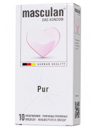 Супертонкие презервативы Masculan Pur - 10 шт. - Masculan - купить с доставкой в Петрозаводске
