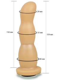 Телесная рельефная насадка Harness - 15,9 см. - LOVETOY (А-Полимер) - купить с доставкой в Петрозаводске