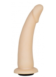 Телесная гладкая насадка-фаллоимитатор Harness - 17 см. - LOVETOY (А-Полимер) - купить с доставкой в Петрозаводске